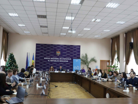 Masă rotundă cu utilizatori de date, dedicată implementării Anchetei forței de muncă în conformitate cu standardele UE, desfășurată la BNS